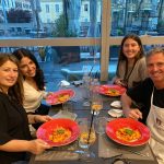 Tasting italian pasta